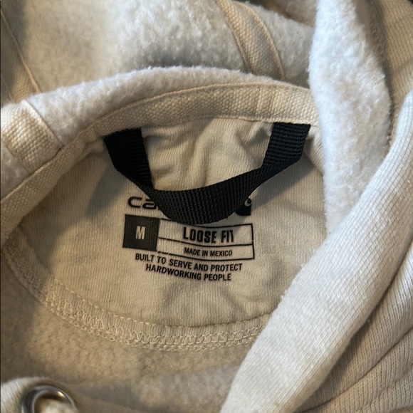 Carhartt Men's Cream Hoodie - Picture 2 of 7